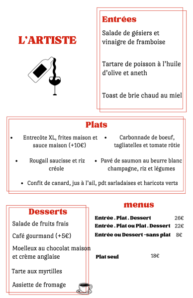 LA SAINT VALENTIN DE L'ARTISTE